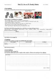 English Worksheet: family matters