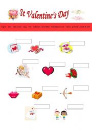 English Worksheet: St Valentines Day