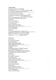 English worksheet: Hanna Montanas two songs