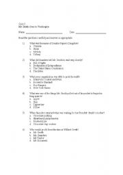 English Worksheet: Mr. Smith Goes to Washington Quiz 2