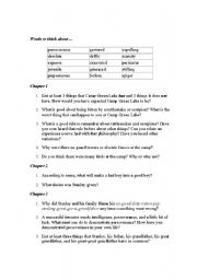 English worksheet: Holes