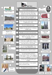 English Worksheet: British landmarks