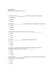 English Worksheet: marketing 