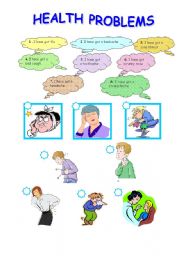 English Worksheet: Health Problems