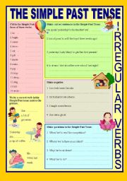 The Simple Past Tense Irregular verbs