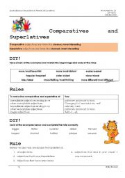 English Worksheet: Adjective degrees