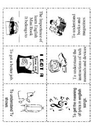 English Worksheet: The Importance of English Language MINI BOOK