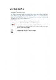 English Worksheet: WORLD WINE 1