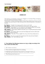 English Worksheet: Eating out - Food