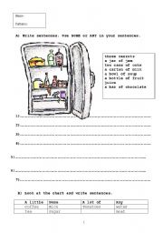 English worksheet: a bar of a slice of