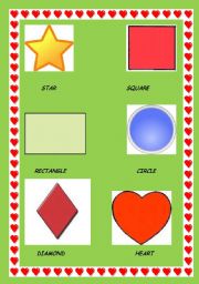 English worksheet: SHAPES