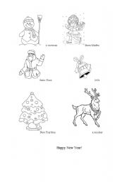 English Worksheet: New Year