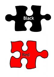Coloured Puzzle Pieces