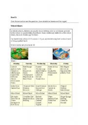 English worksheet: reading test 2