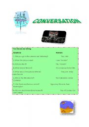 English worksheet: conversation