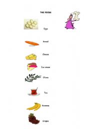 English worksheet: foods