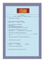 English Worksheet: Movie - Remember the Titans