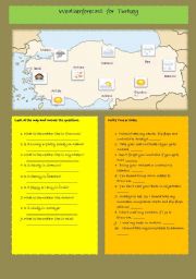 English Worksheet: Weather Conditions