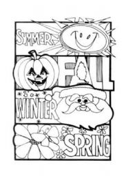 English Worksheet: seasons of the year