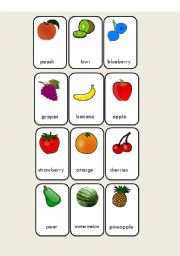 Fruit Flash Cards