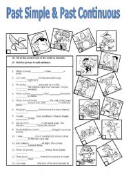 English Worksheet: Past Simple & Past Continuous