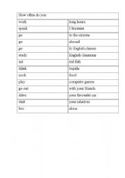 English Worksheet: Questions