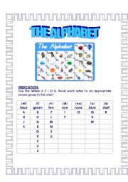 English Worksheet: The Alphabet