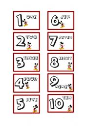 Mickey Mouse Numbers