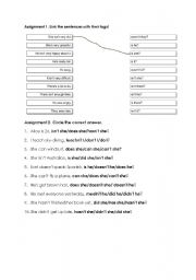 English Worksheet: Question tag assignment