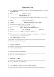 English worksheet: Practice on Simple Past