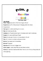 English worksheet: Macmillian unit 2 Primary 5