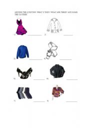 English worksheet:  CLOTHES