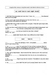 English Worksheet: Modal Verbs