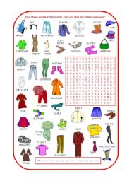 English Worksheet: Fashion show (part 2 of 2)