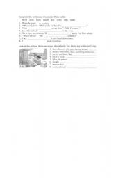English Worksheet: present continuous