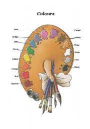 English Worksheet: Colours