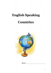 English Worksheet: English speaking countries