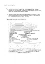 English Worksheet: past passive