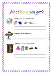 English Worksheet: Have got