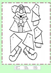 English Worksheet: THE CLOWN