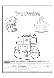 English Worksheet: Doras bag