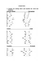 English Worksheet: general vocabulary
