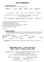 English Worksheet: Sandi Thom 