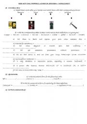 English Worksheet: Red Hot Chili Peppers 