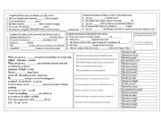 English Worksheet: B1 Revision