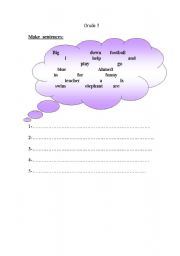 English worksheet: practise writing