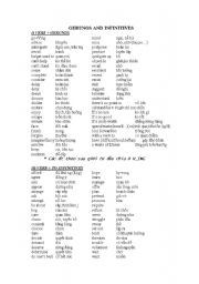 English Worksheet: gerund and infinitives