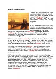 English Worksheet: Engineering: Bridges