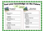 English Worksheet: future