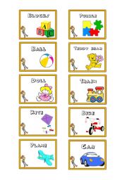 English Worksheet: Toys Flashcards (Toy Story Theme)